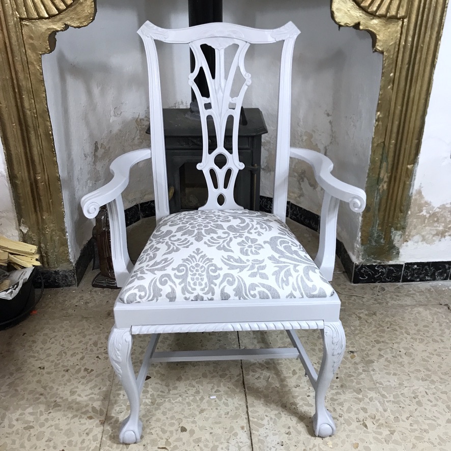Dining Table & 6 Chairs in Grey - Image 8