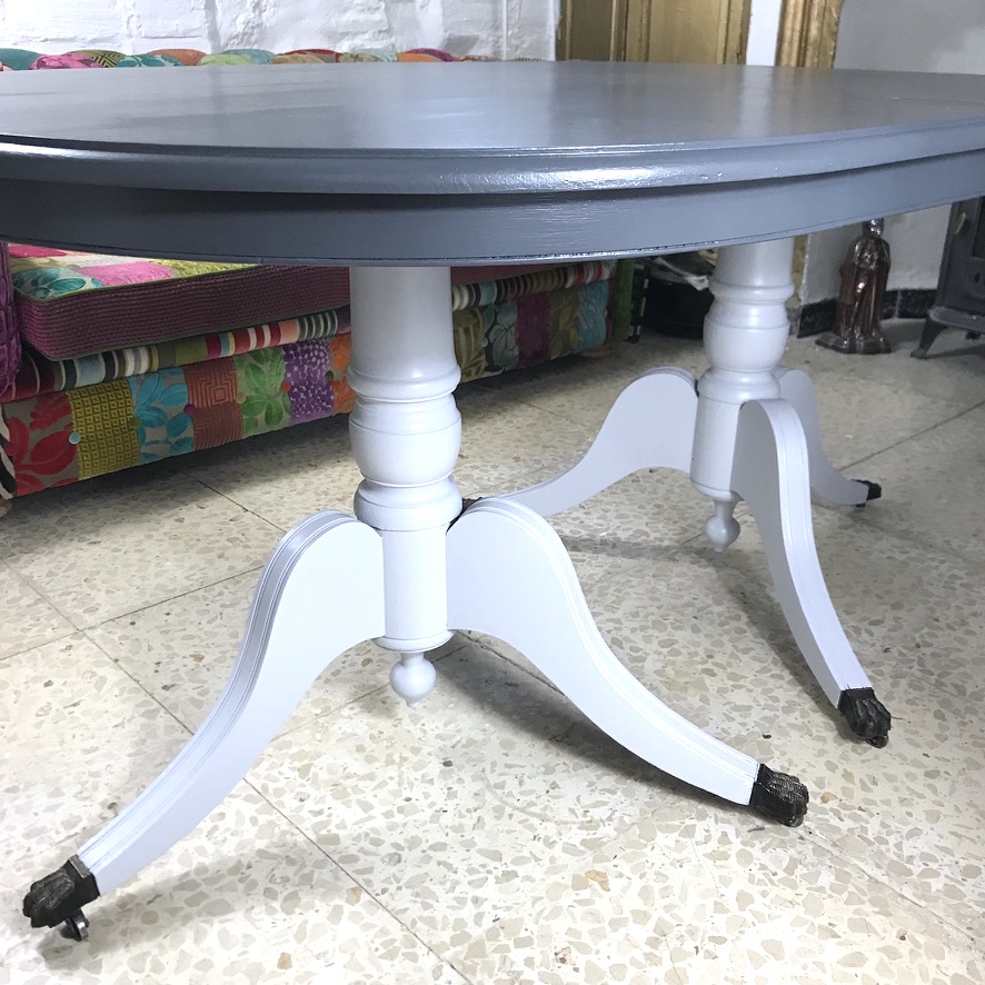 Dining Table & 6 Chairs in Grey - Image 7