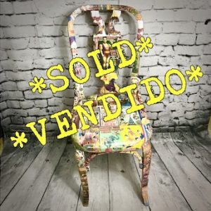 Retro Circus Print Chair