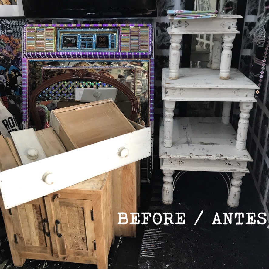 Decoupaged Wooden Table - Image 5