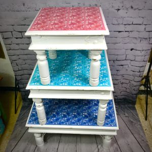 3 Matching Wooden Tables