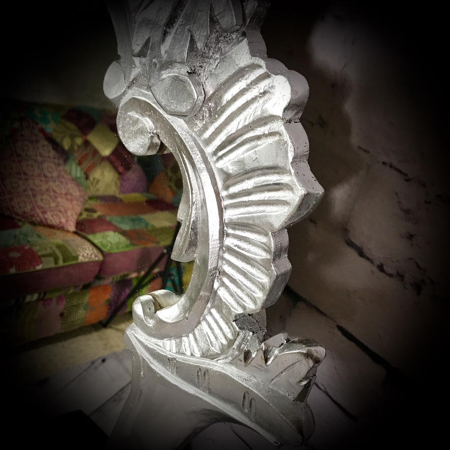 Large, Ornate Silver Mirror - Image 5