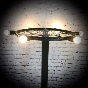 Bike Wheel Floor Lamp