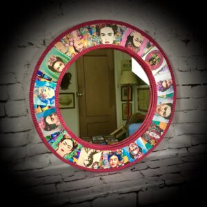 Frida round mirror
