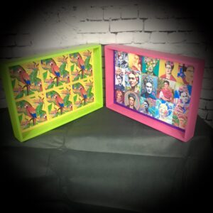 Two Trays - Parrots & Frida
