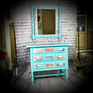 Moorish Chest of Drawers and Mirror