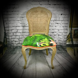 Rattan-Backed Chair