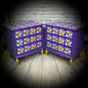 Purple Bedside Cabinets