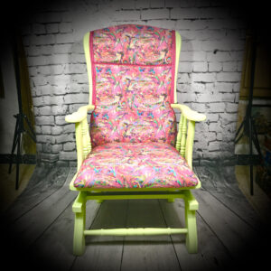 Pink & Green Rocking Chair
