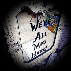2 Large "Mad Hatter" Mirrors