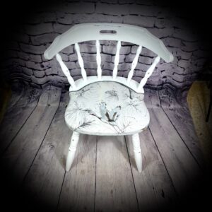 Rounded, Wood "Animal" Print Chair