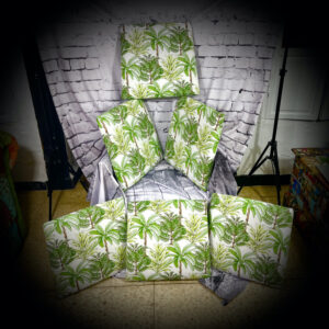 6 palm tree seat pads 220608