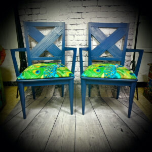 2 peacock chairs 220901