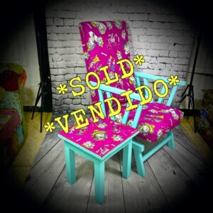 'Day of the Dead' Rocking Chair & Side Table