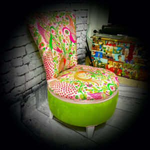 Green & Pink Bedroom Chair 221111