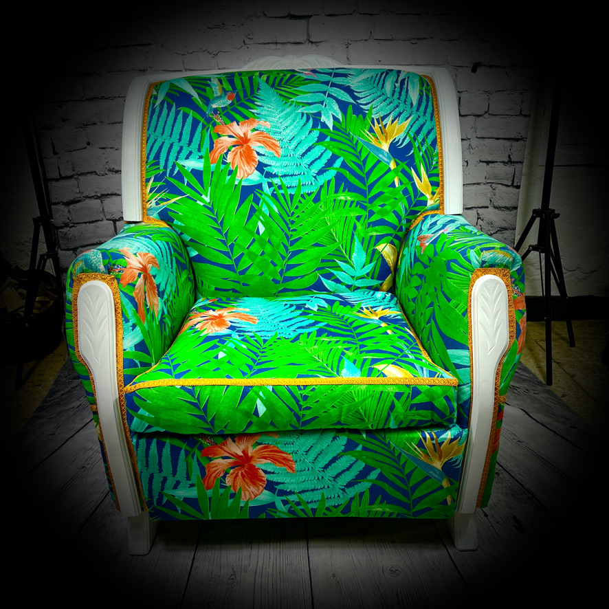 Large, Colourful Armchair - Image 8