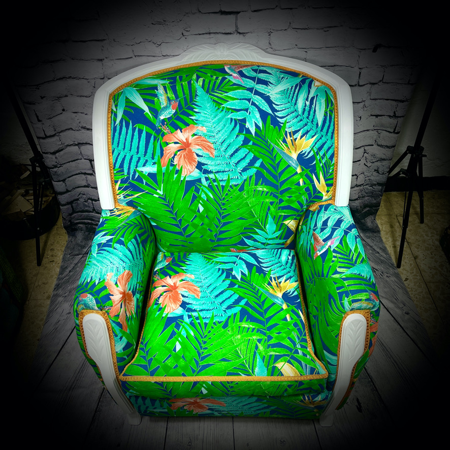 Large, Colourful Armchair - Image 11