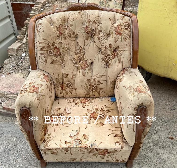 Large, Colourful Armchair - Image 9