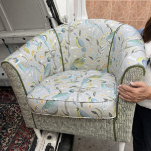 Bubbles & Pheasants Large Tub Chair 230413