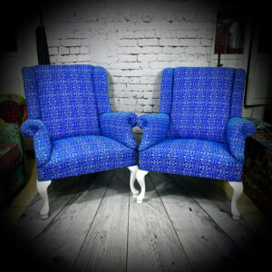 Pair of  Blue Armchairs 230521