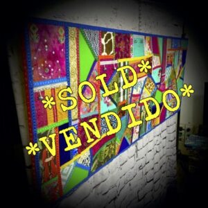 Large, Colourful, 'BoHo' Wall Canvas