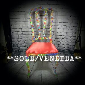 Multi-Coloured, Decoupaged Chair
