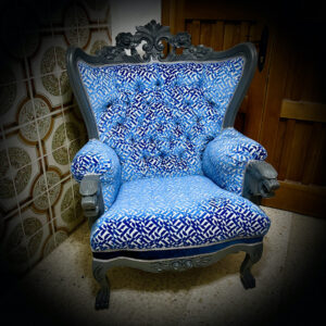 Giant Blue/Grey Chair 2 240323
