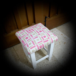 Pink and Pistachio Stool