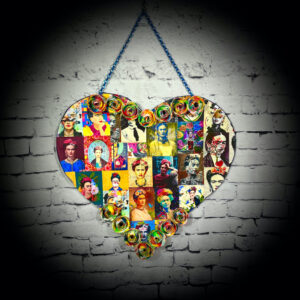"Frida" Heart-Shaped Wall Art