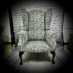 B&W Winged Armchair 240618