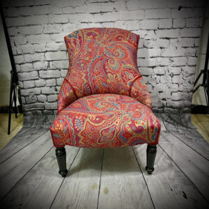 Burgundy Paisley Chair 240722