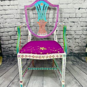 Hand-Painted "Carver"-Style Chair