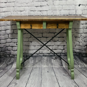 Green and Wood Hall Table 241007
