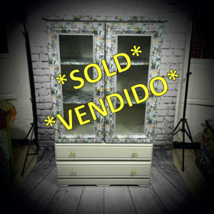 Grey and Jungle Display Cabinet