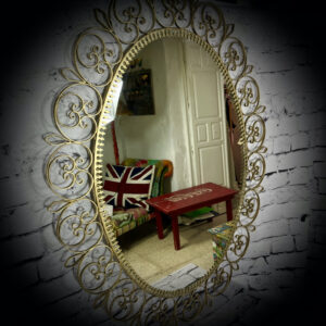 gold metal mirror 250512