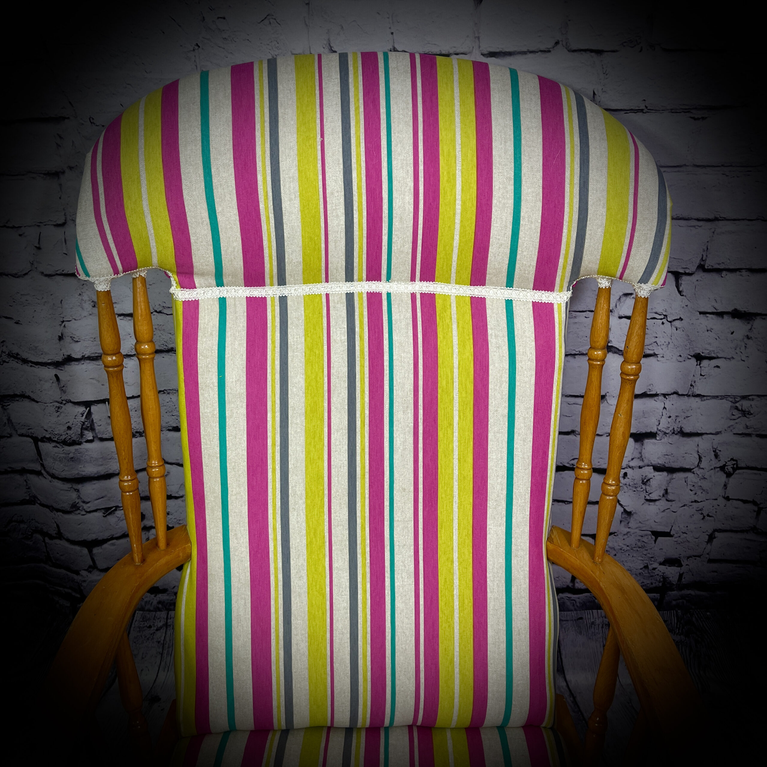 Striped Rocking Chair - Image 4
