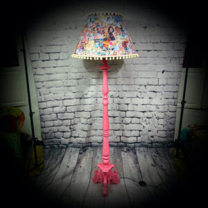 Pink 1950s Standard Lamp