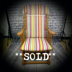 Striped Rocking Chair