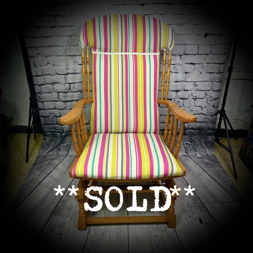Striped Rocking Chair