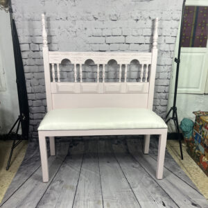 Pale Pink "Headboard" Bench 251113