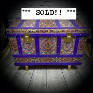 Mandala Decoupaged Trunk