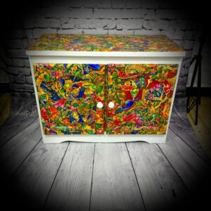 Unique, Multi-Coloured Cabinet